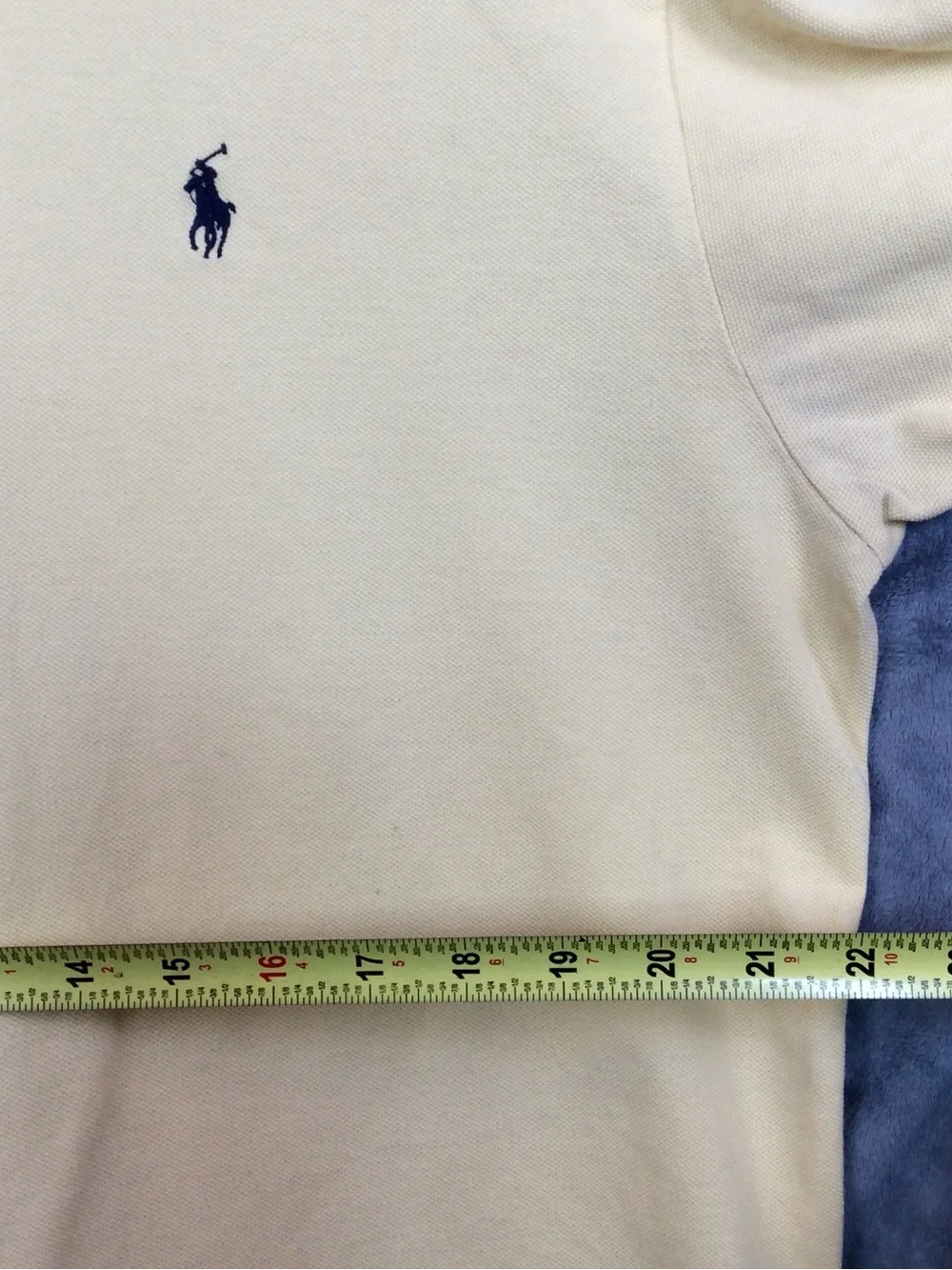 Ralph Lauren Men's Light Yellow Polo with Navy Pony